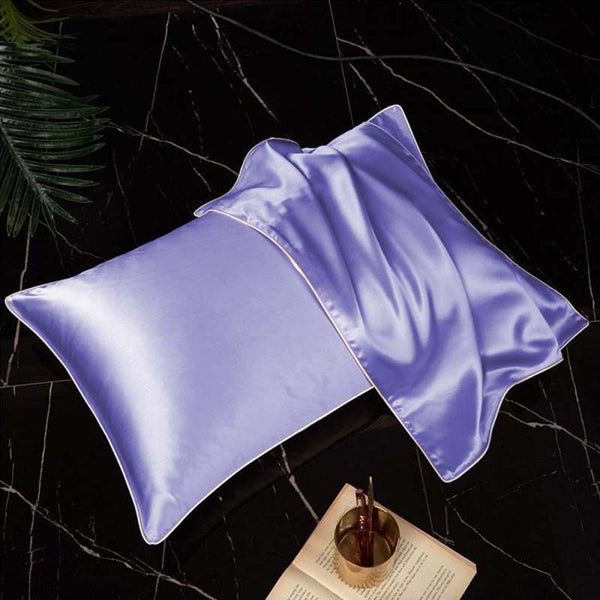 Pack Of 2 Pure Silk Pillow Covers - Soft Purple