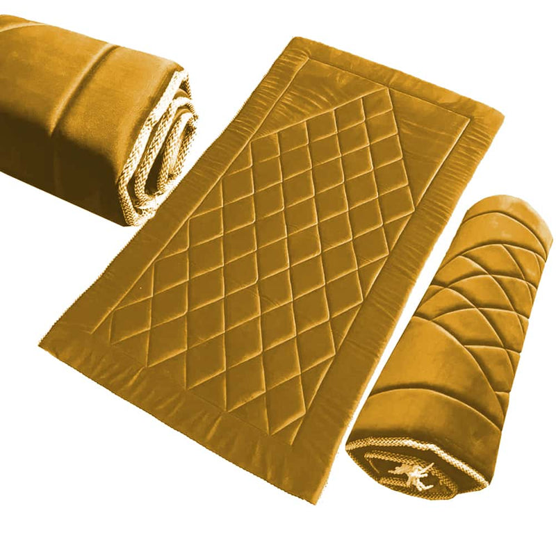 Luxury velvet  prayer mat - Golden