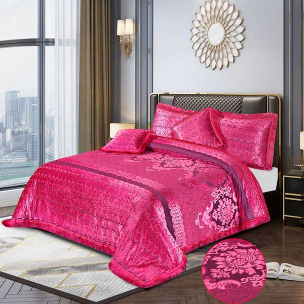 Fancy Bridal Palachi Bed Sheet Set 5 Pcs - L114