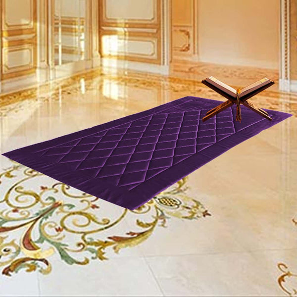 Luxury velvet  prayer mat - Purple
