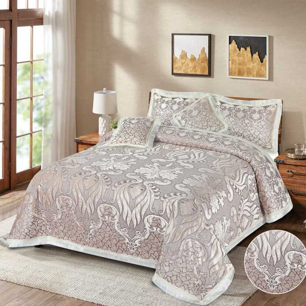 Fancy Bridal Palachi Bed Sheet Set 5 Pcs - L103