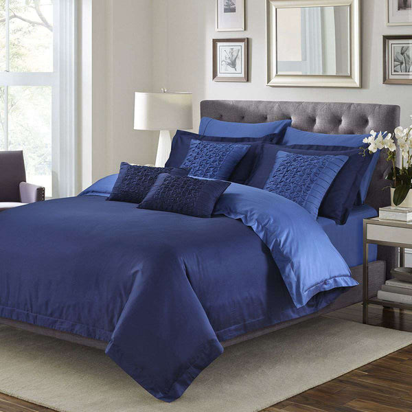 Luxury Embellish Duvet Set - Blue