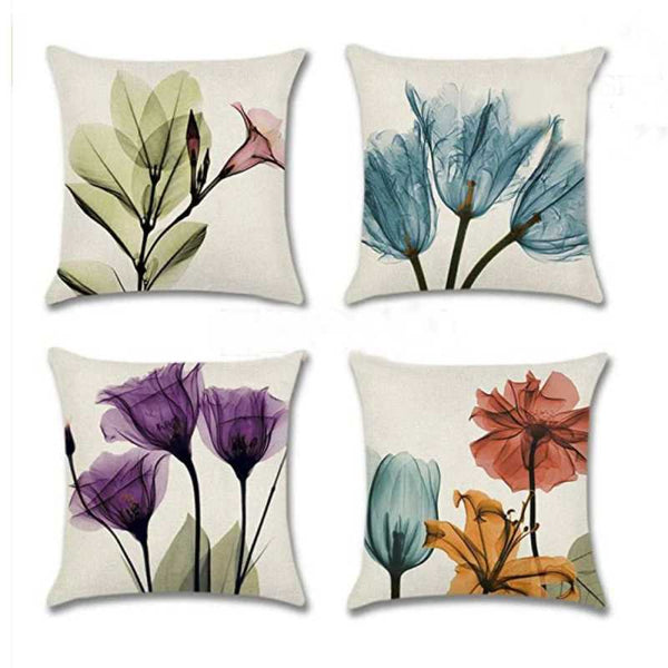 Pack Of 4 Printed Cushion Cover