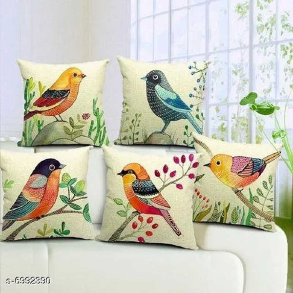 Pack Of 5 Printed Cushion Cover