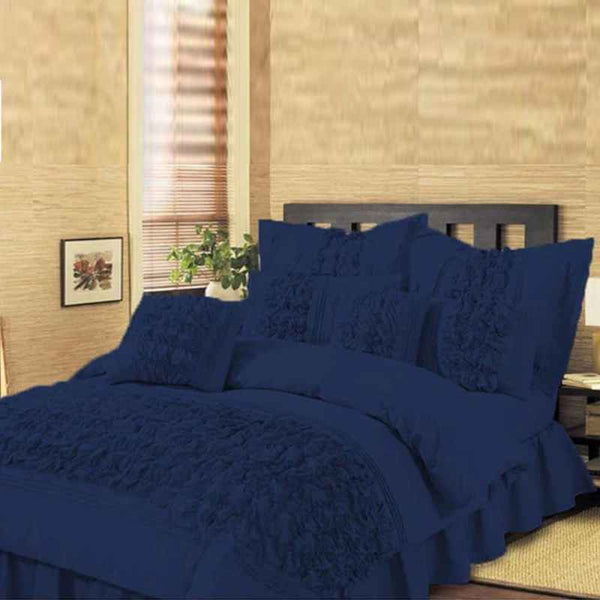 Embellished Comforter Set - Blue