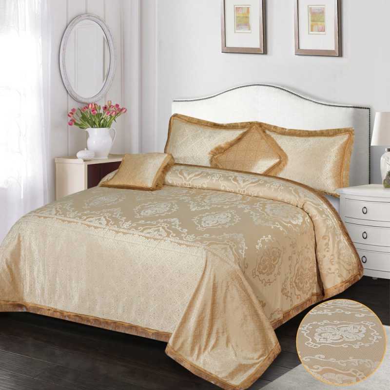Fancy Bridal Palachi Bed Sheet Set 5 Pcs - L113