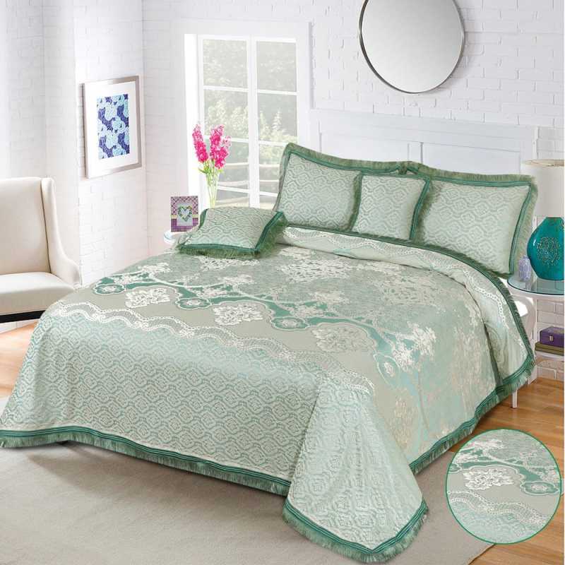 Fancy Bridal Palachi Bed Sheet Set 5 Pcs - L115