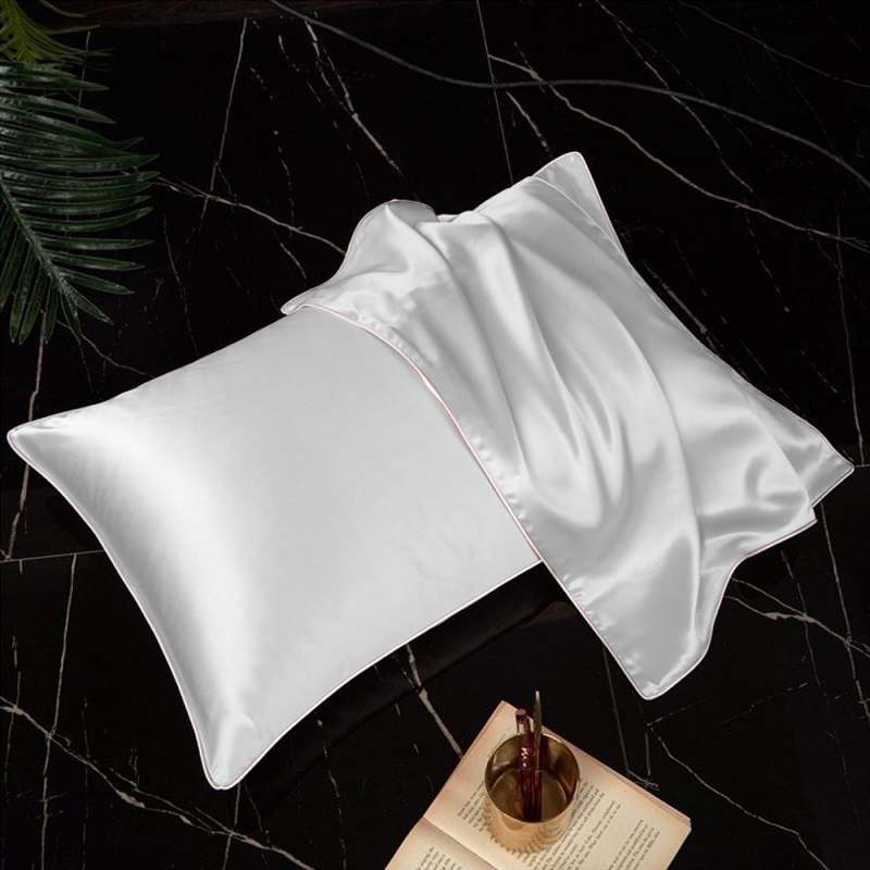 Pack Of 2 Pure Silk Pillow Covers - White