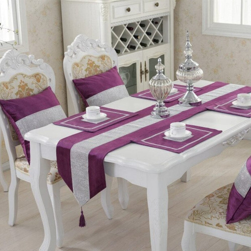 Silk Table Runner - Purple
