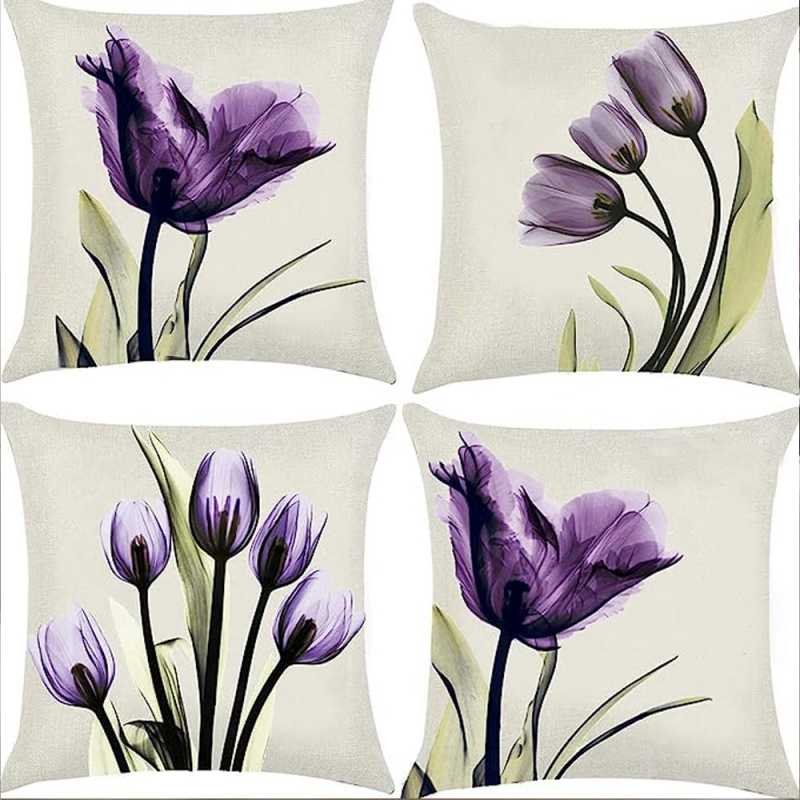 Pack Of 4 Printed Cushion Cover