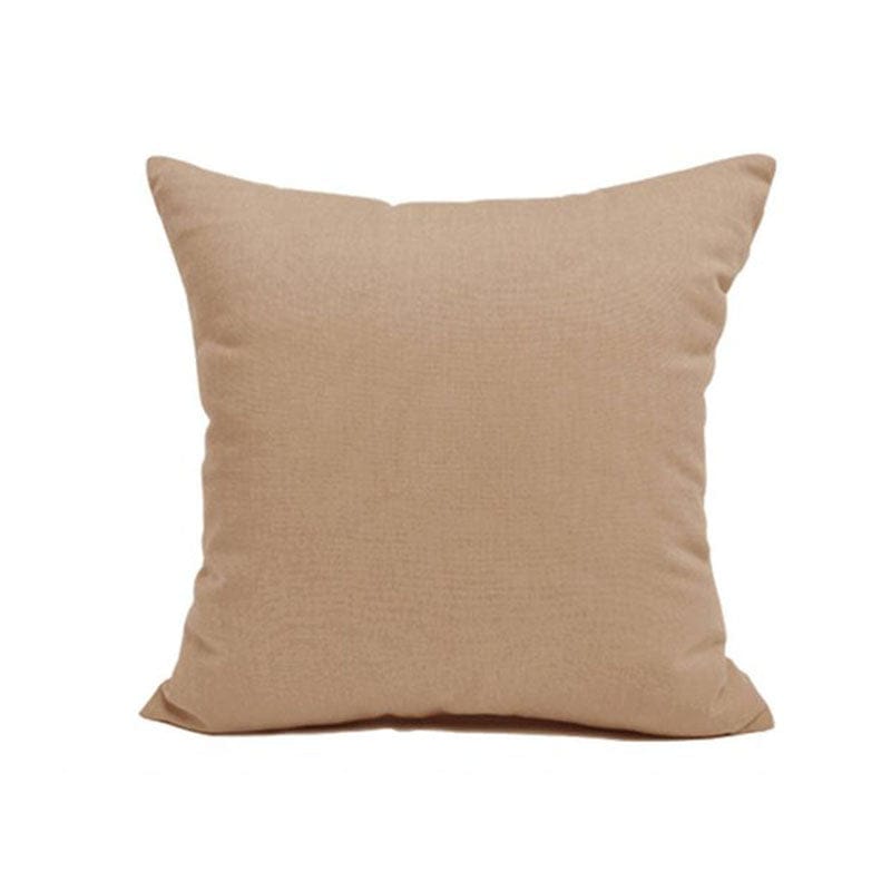 Pack Of 2 Plain Dyed Cushion - Beige - Linen.com.pk